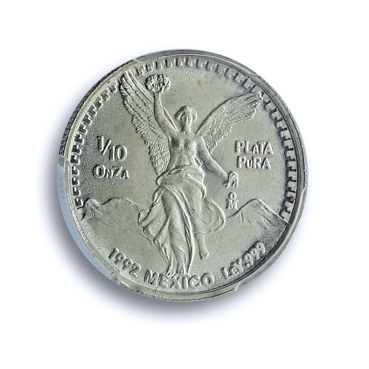 Mexico 1/10 onza Libertad Angel Independence KM-543 MS 67 PCGS silver coin 1992 Mexico 1/10 onza Libertad Angel Independence KM-543 MS 67 PCGS silver coin 1992
