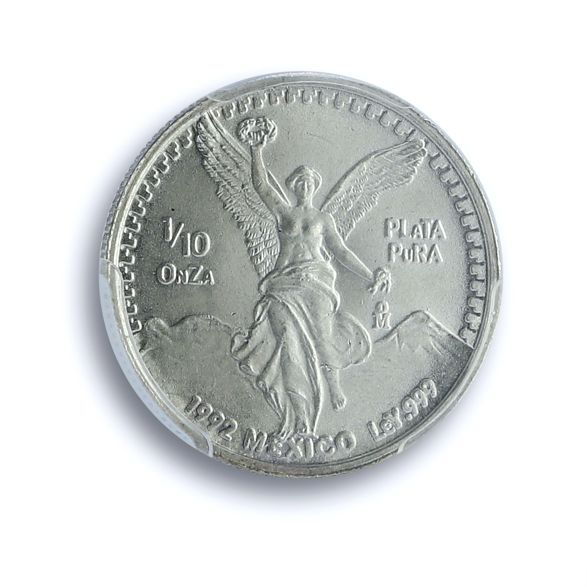 Mexico 1/10 onza Libertad Angel Independence KM-543 MS 67 PCGS silver coin 1992 Mexico 1/10 onza Libertad Angel Independence KM-543 MS 67 PCGS silver coin 1992