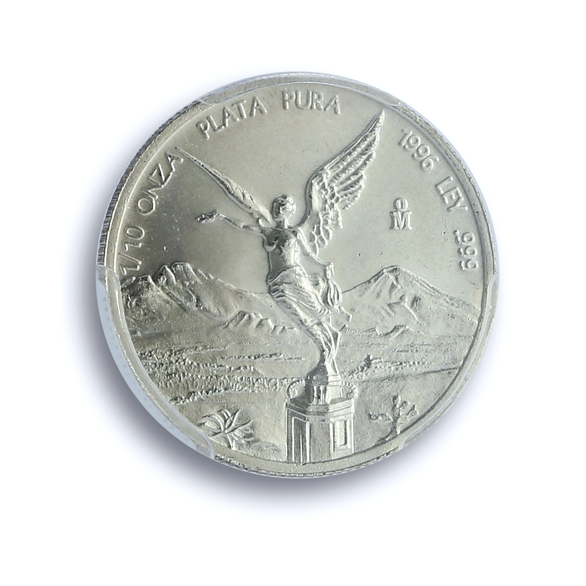 Mexico 1/10 onza Libertad Angel Independence KM-610 MS 68 PCGS silver coin 1996 Mexico 1/10 onza Libertad Angel Independence KM-610 MS 68 PCGS silver coin 1996