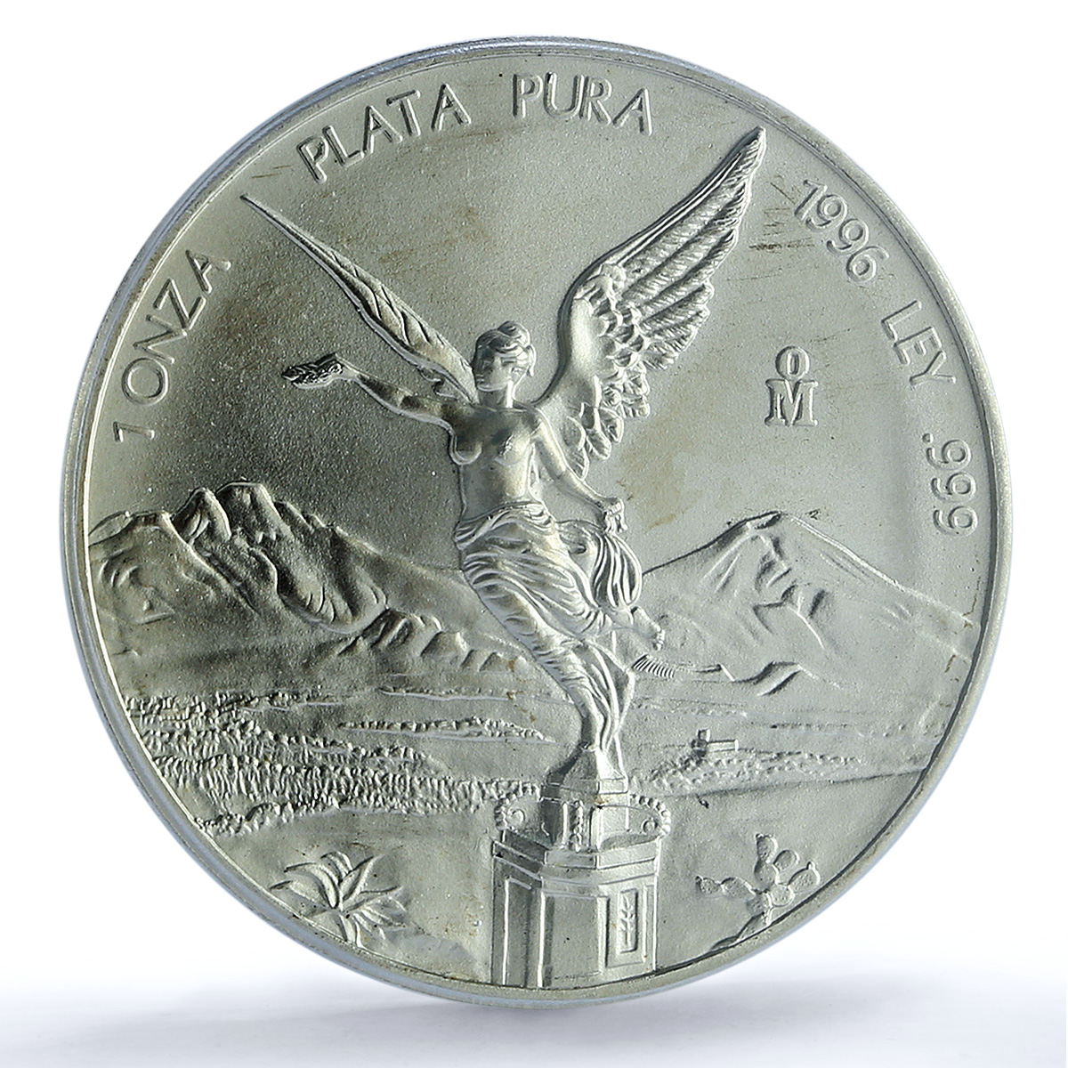 Mexico 1 onza Libertad Angel of Independence KM-613 MS 69 PCGS silver coin 1996