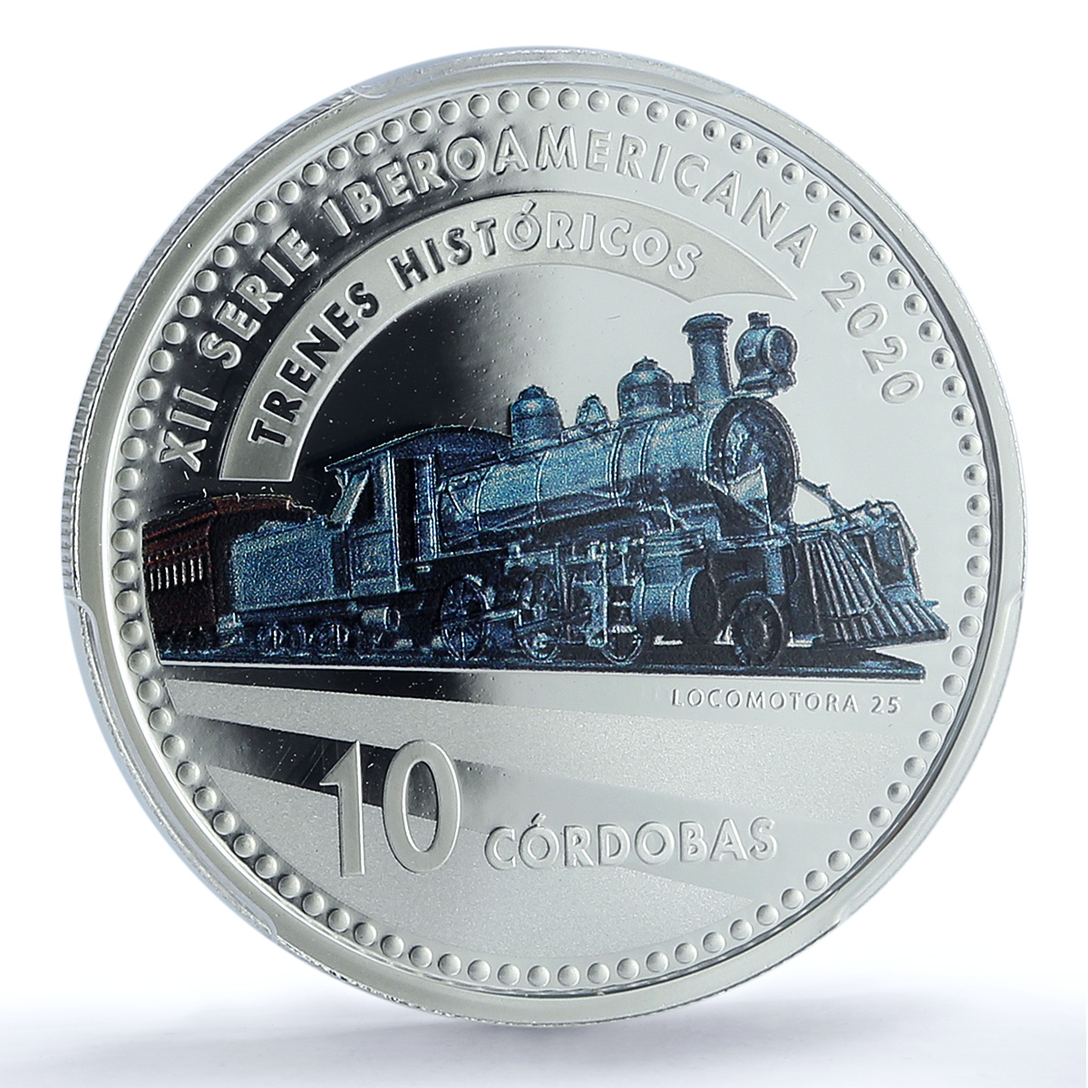 Nicaragua 10 cordobas Ibero-American Railways KM-133 Train PR 70 PCGS coin 2020 Nicaragua 10 cordobas Ibero-American Railways KM-133 Train PR 70 PCGS coin 2020