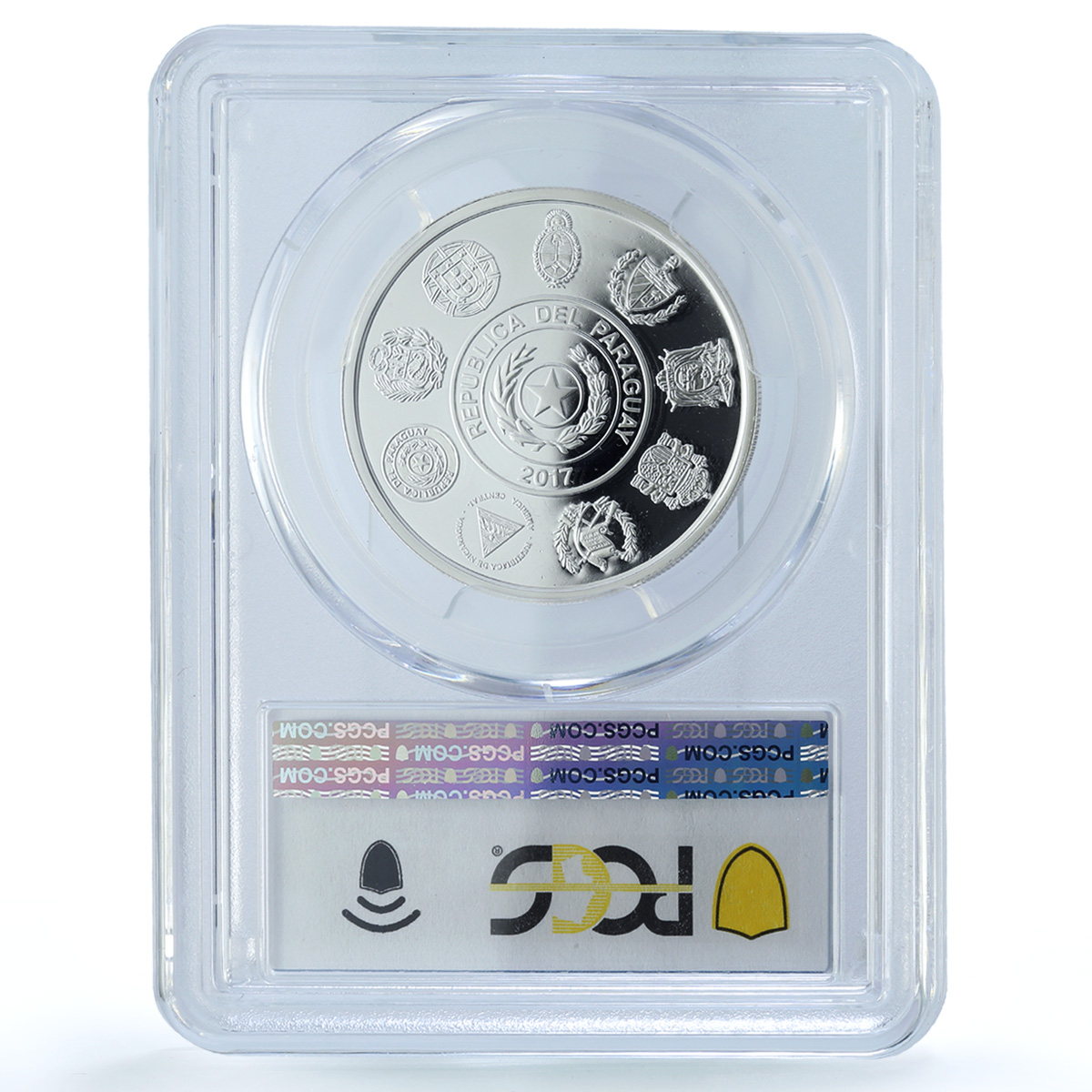Paraguay 1 guarani Monday Falls Ibero-American Nature PR70 PCGS silver coin 2017 Paraguay 1 guarani Monday Falls Ibero-American Nature PR70 PCGS silver coin 2017