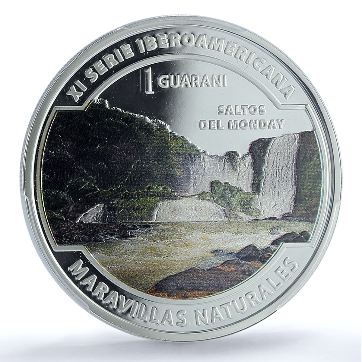 Paraguay 1 guarani Monday Falls Ibero-American Nature PR70 PCGS silver coin 2017 Paraguay 1 guarani Monday Falls Ibero-American Nature PR70 PCGS silver coin 2017
