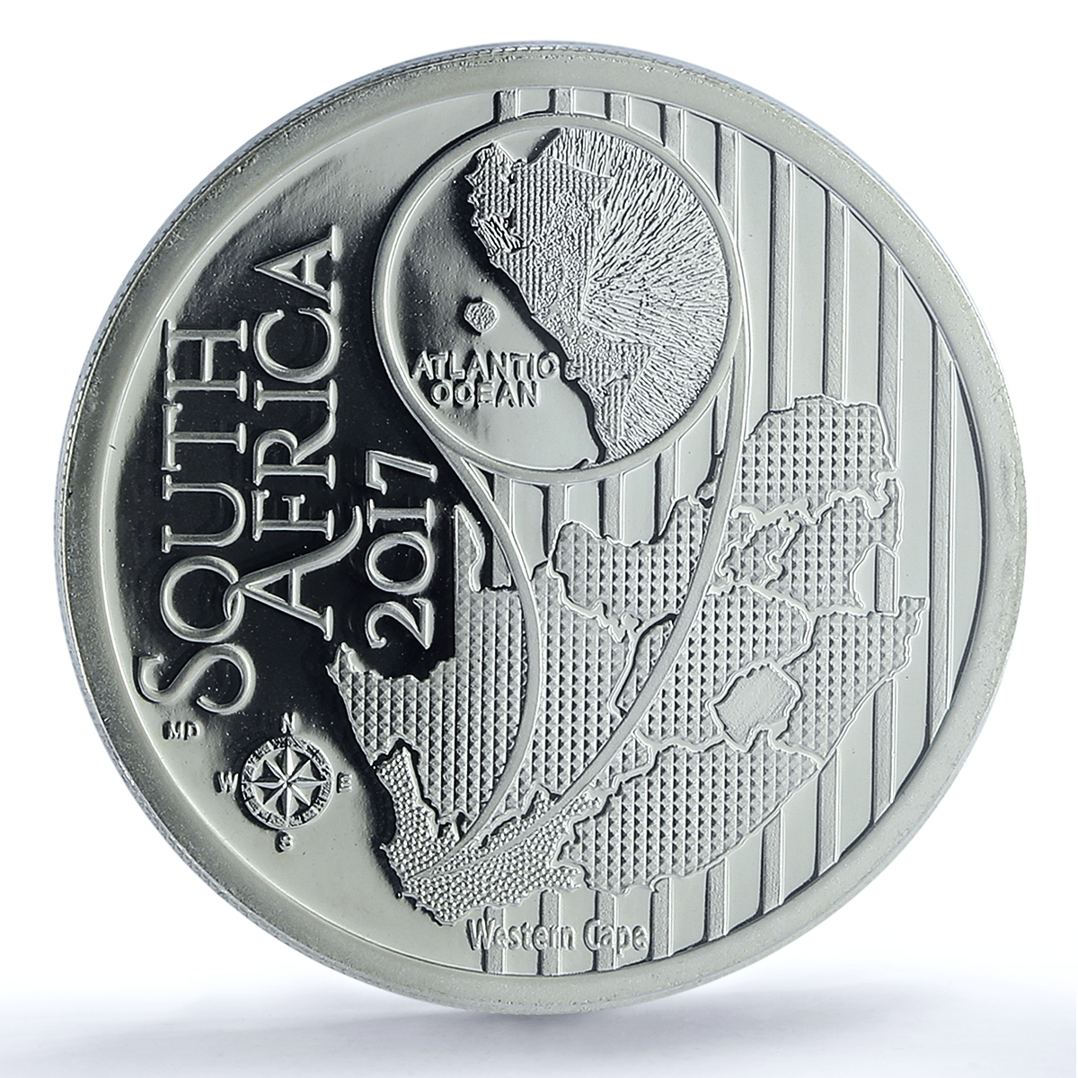 South Africa 10 rand Blue Crane KM-631 Fauna Bird PR 69 PCGS silver coin 2017