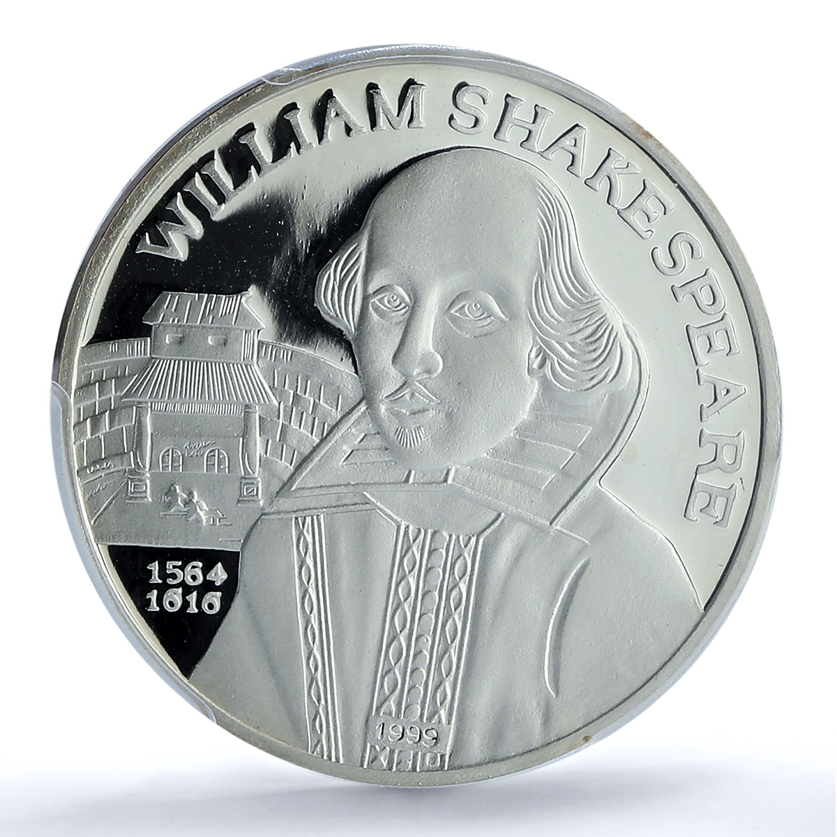 Afghanistan 500 afghanis Shakespeare Literature PR 67 PCGS silver coin 1999