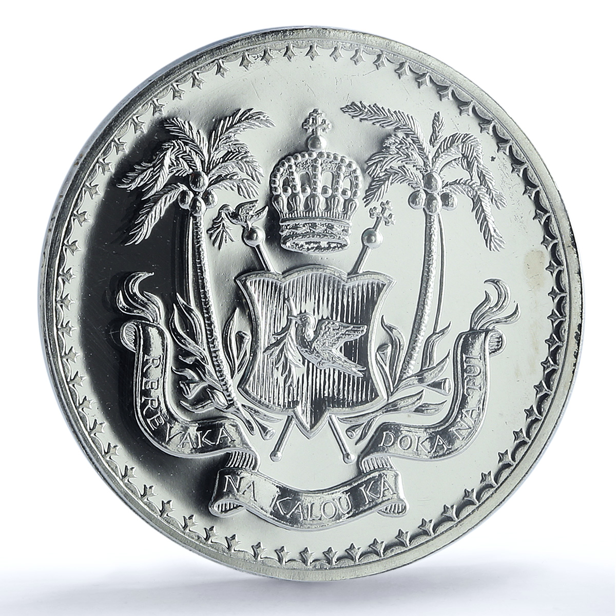 Fiji 1 dollar Independence KM-33a Elizabeth II PR 62 PCGS silver coin 1970