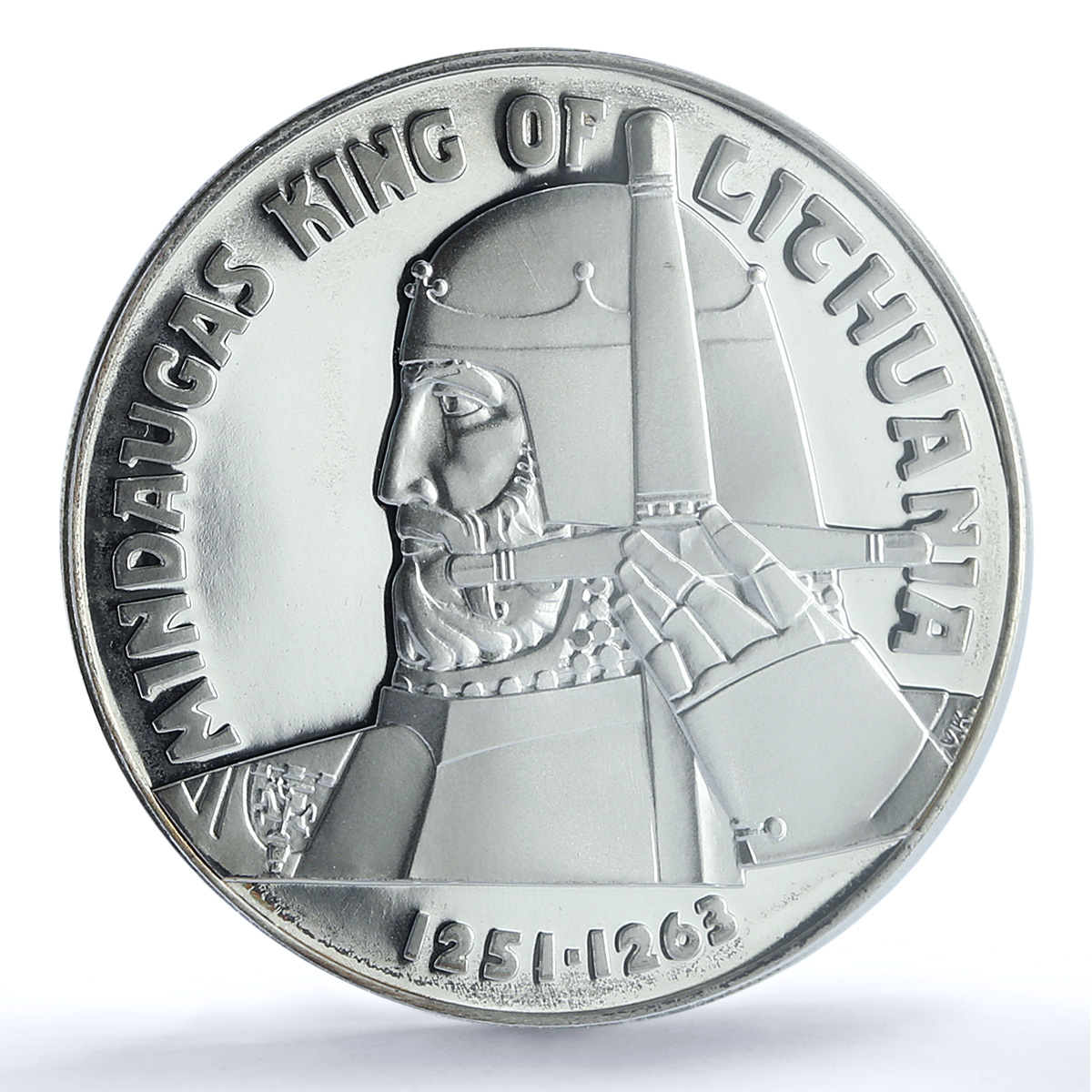 Lithuania Declaration of Restoration Mindaugas SP 66 PCGS silver medal 1968 Lithuania Declaration of Restoration Mindaugas SP 66 PCGS silver medal 1968