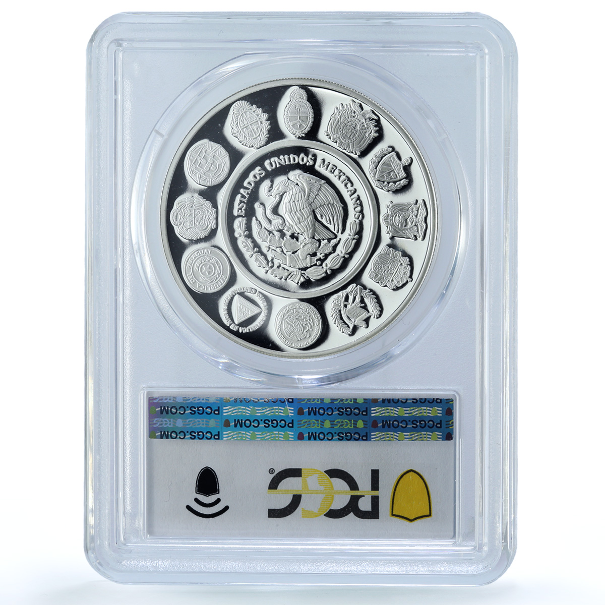 Mexico 5 pesos Jarabe Tapatio Ibero-American Dances PR 68 PCGS silver coin 1997