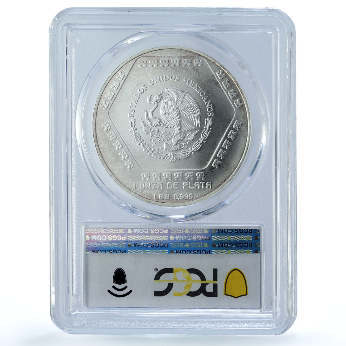 Mexico 5 pesos Mascaron Dios Chaac Precolombina MS 67 PCGS silver coin 1994