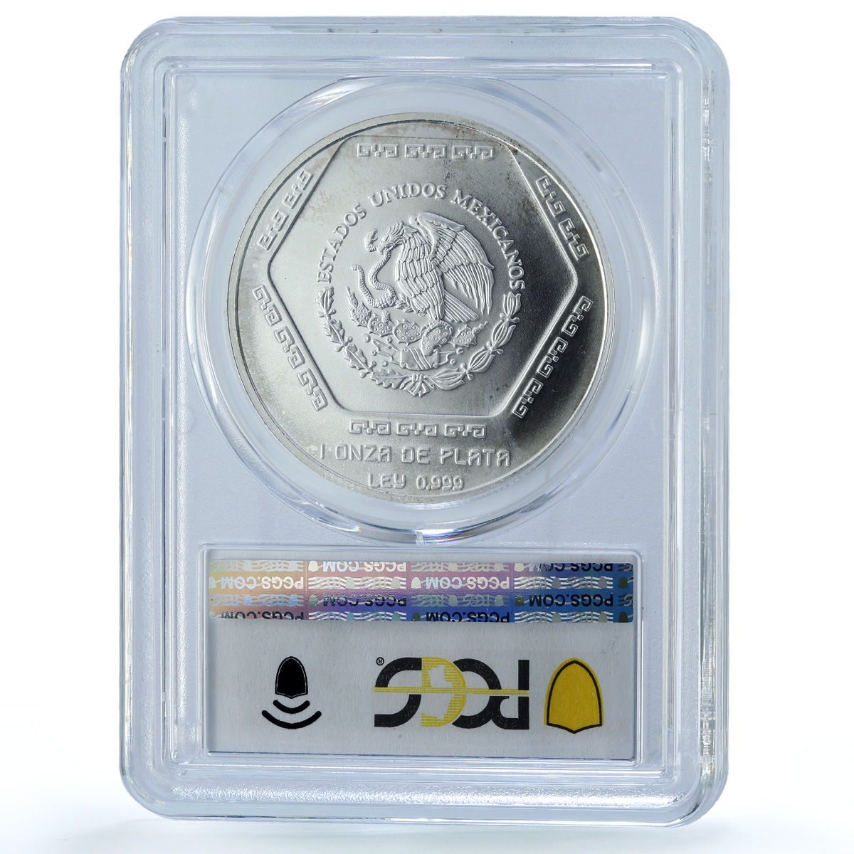 Mexico 5 pesos Lapida Tumba KM-575 Precolombina Maya MS 67 PCGS silver coin 1994