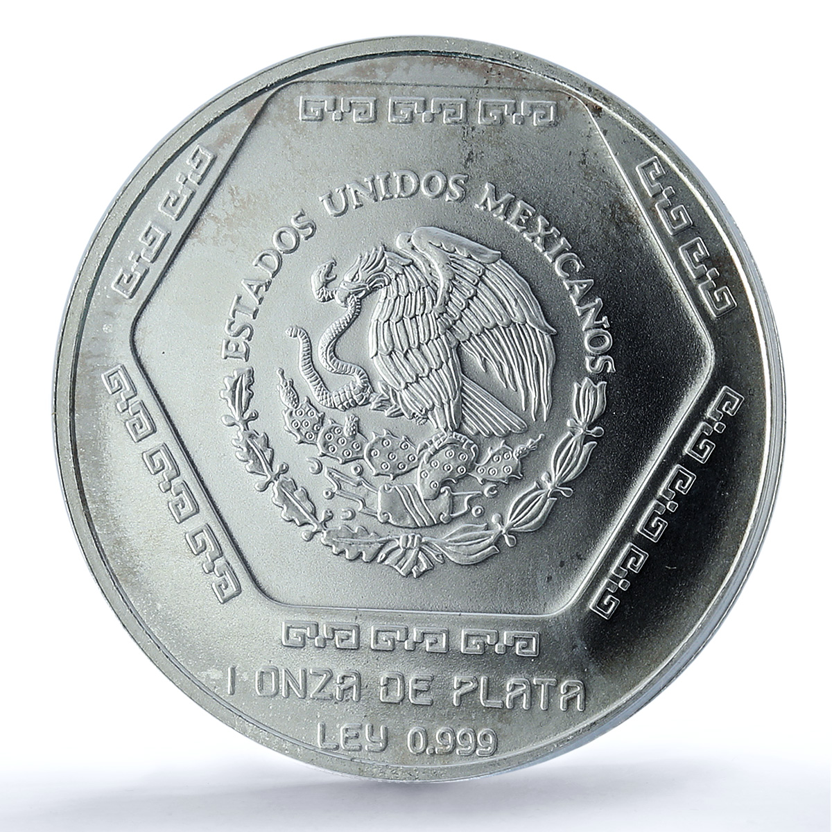Mexico 5 pesos Lapida Tumba KM-575 Precolombina Maya MS 67 PCGS silver coin 1994