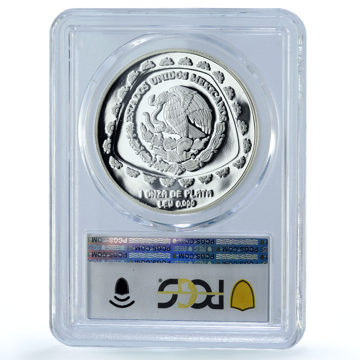 Mexico 5 pesos Sacerdote KM-664 Precolombina Toltec PR 69 PCGS silver coin 1998