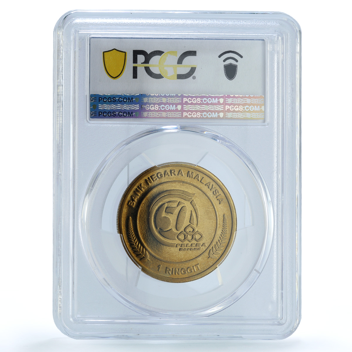 Malaysia 1 ringgit FELCRA KM-219 Industry MS 67 PCGS CuAl coin 2016