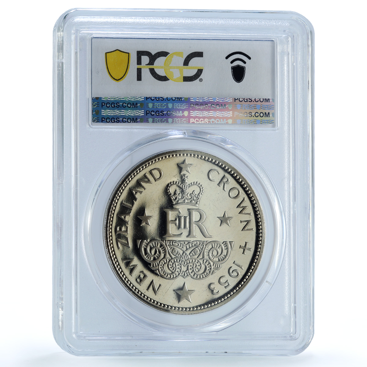 New Zealand 1 crown Elizabeth II Coronation KM-30 PR 65 PCGS CuNi coin 1953