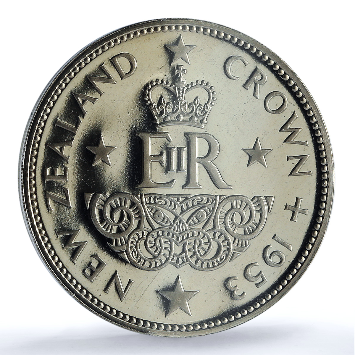 New Zealand 1 crown Elizabeth II Coronation KM-30 PR 65 PCGS CuNi coin 1953