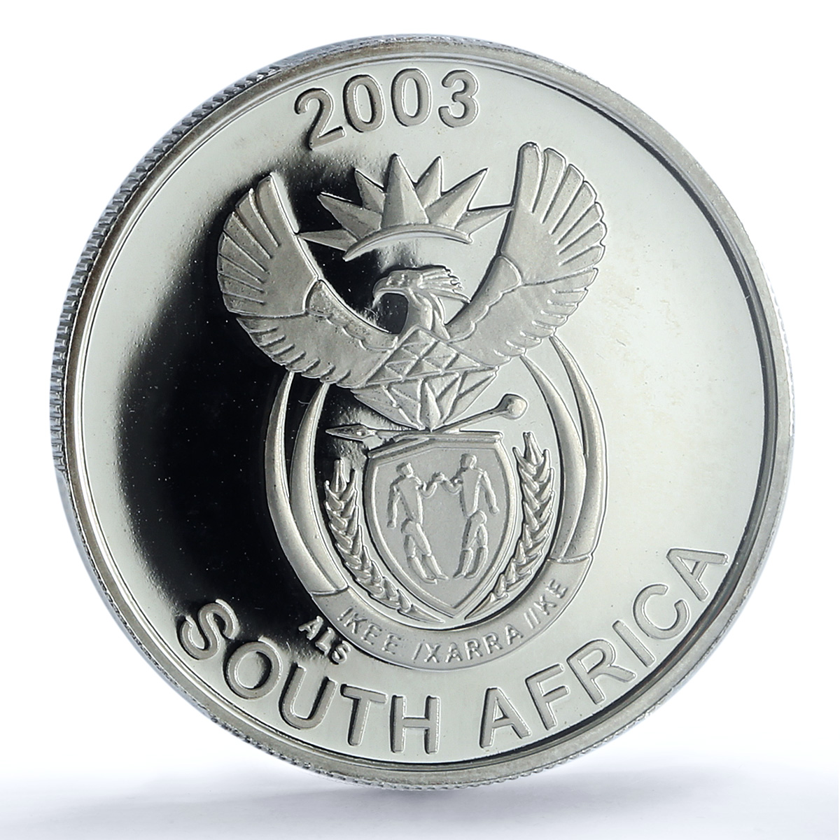 South Africa 10 cents Black Rhinoceros KM-356 Fauna PR 67 PCGS silver coin 2003 South Africa 10 cents Black Rhinoceros KM-356 Fauna PR 67 PCGS silver coin 2003
