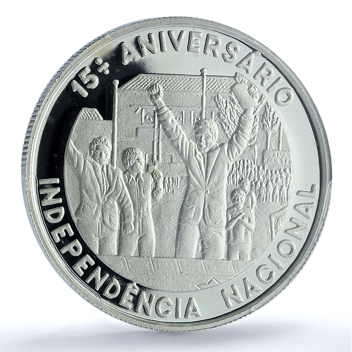 Sao Tome 1000 dobras Independence KM-49 Anniversary PR 67 PCGS silver coin 1990