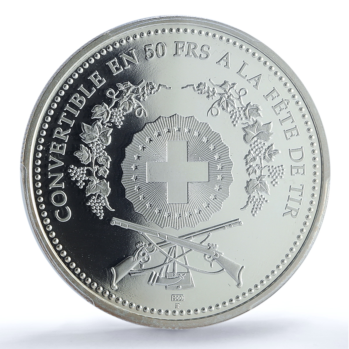 Switzerland 50 francs Biere Shooting Festival H-62 PR 69 PCGS silver coin 2000 Switzerland 50 francs Biere Shooting Festival H-62 PR 69 PCGS silver coin 2000