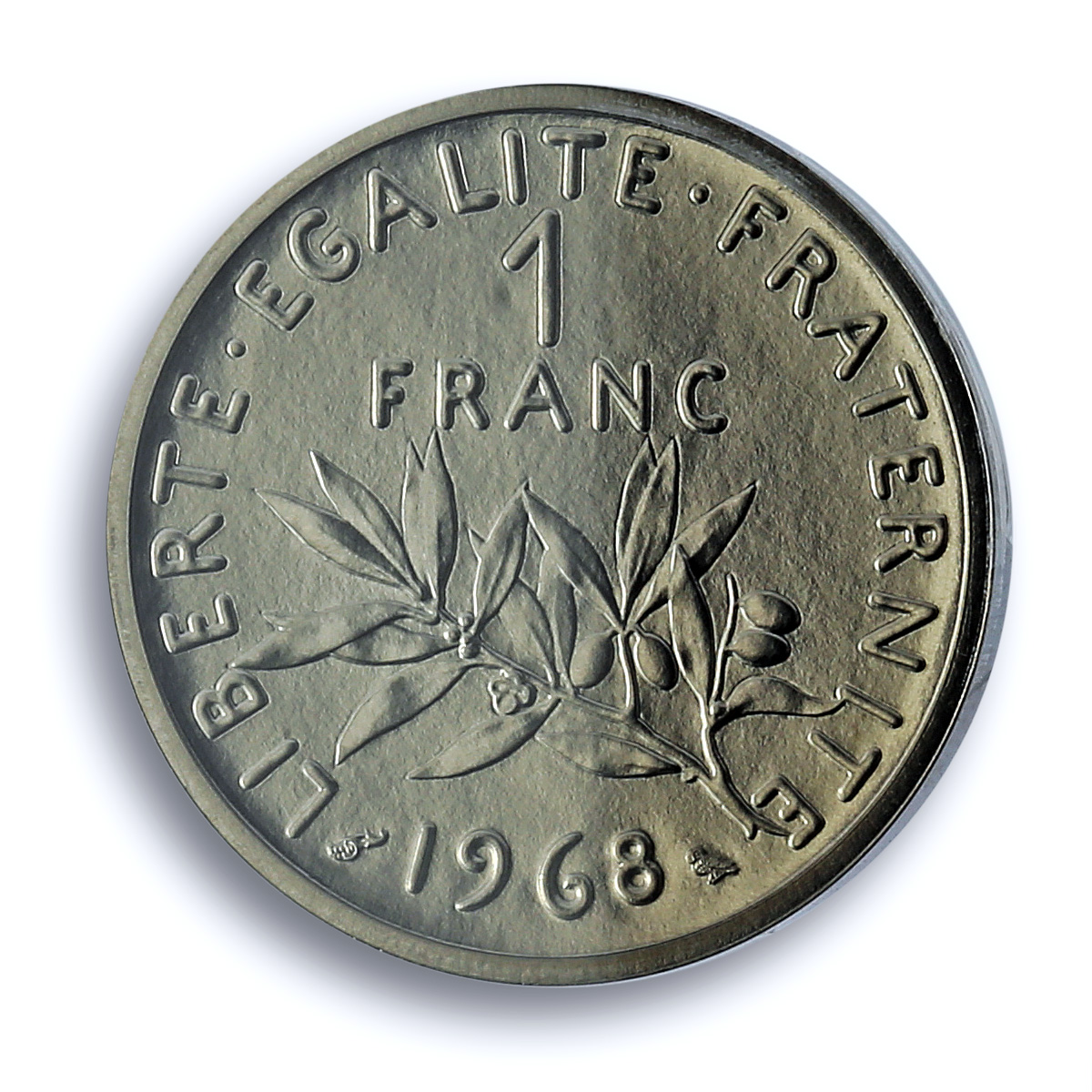France 1 franc Republic Piedfort KM-P401 Sower SP 70 PCGS nickel coin 1968 France 1 franc Republic Piedfort KM-P401 Sower SP 70 PCGS nickel coin 1968