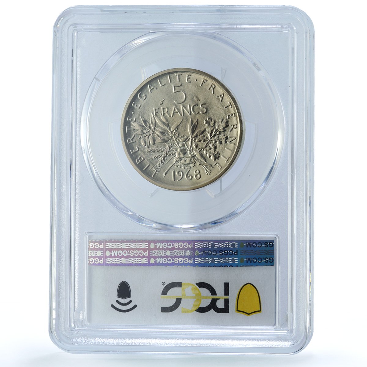 France 5 francs Republic Piedfort KM-P404 Sower SP 69 PCGS silver coin 1968 France 5 francs Republic Piedfort KM-P404 Sower SP 69 PCGS silver coin 1968