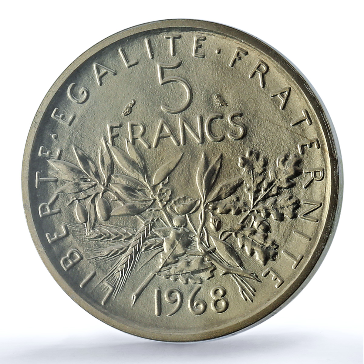 France 5 francs Republic Piedfort KM-P404 Sower SP 69 PCGS silver coin 1968 France 5 francs Republic Piedfort KM-P404 Sower SP 69 PCGS silver coin 1968