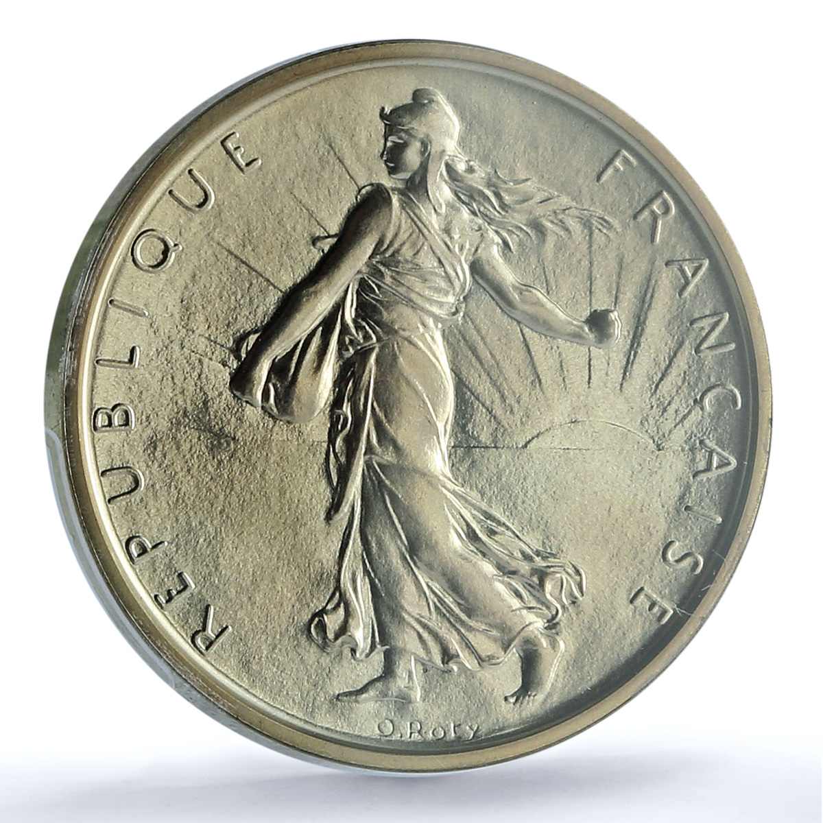France 5 francs Republic Piedfort KM-P404 Sower SP 68 PCGS silver coin 1968