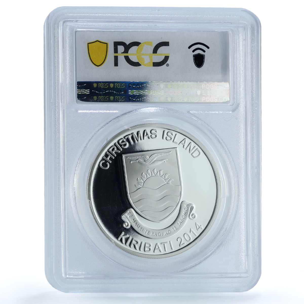 Kiribati 5 dollars Rudolph Reindeer KM-79 Christmas PR 70 PCGS silver coin 2014