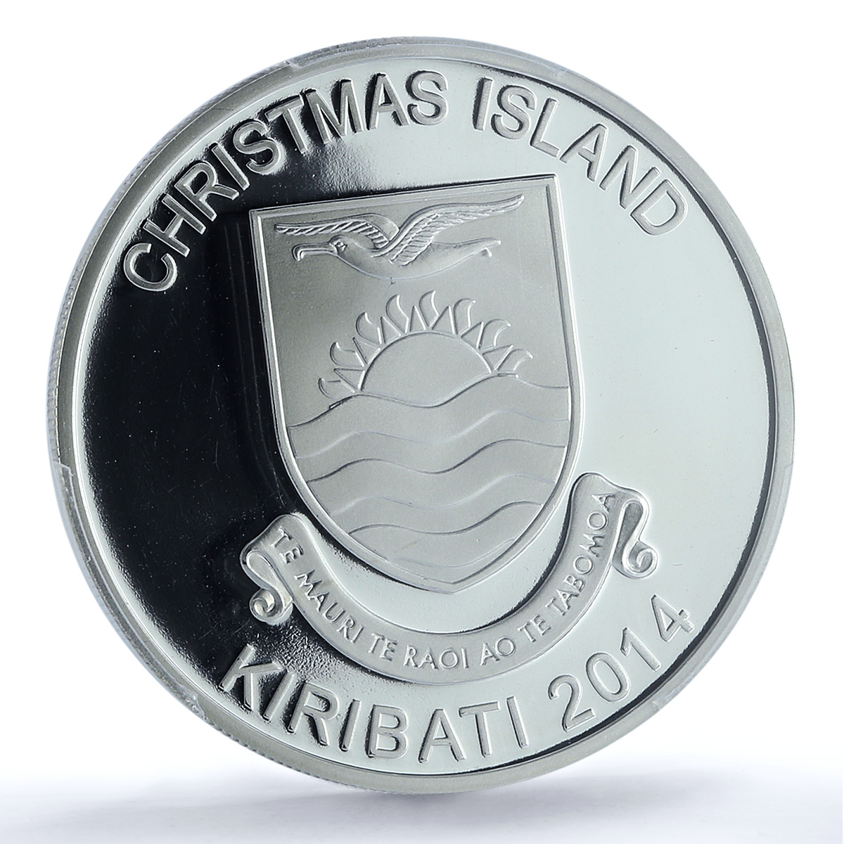 Kiribati 5 dollars Rudolph Reindeer KM-79 Christmas PR 70 PCGS silver coin 2014