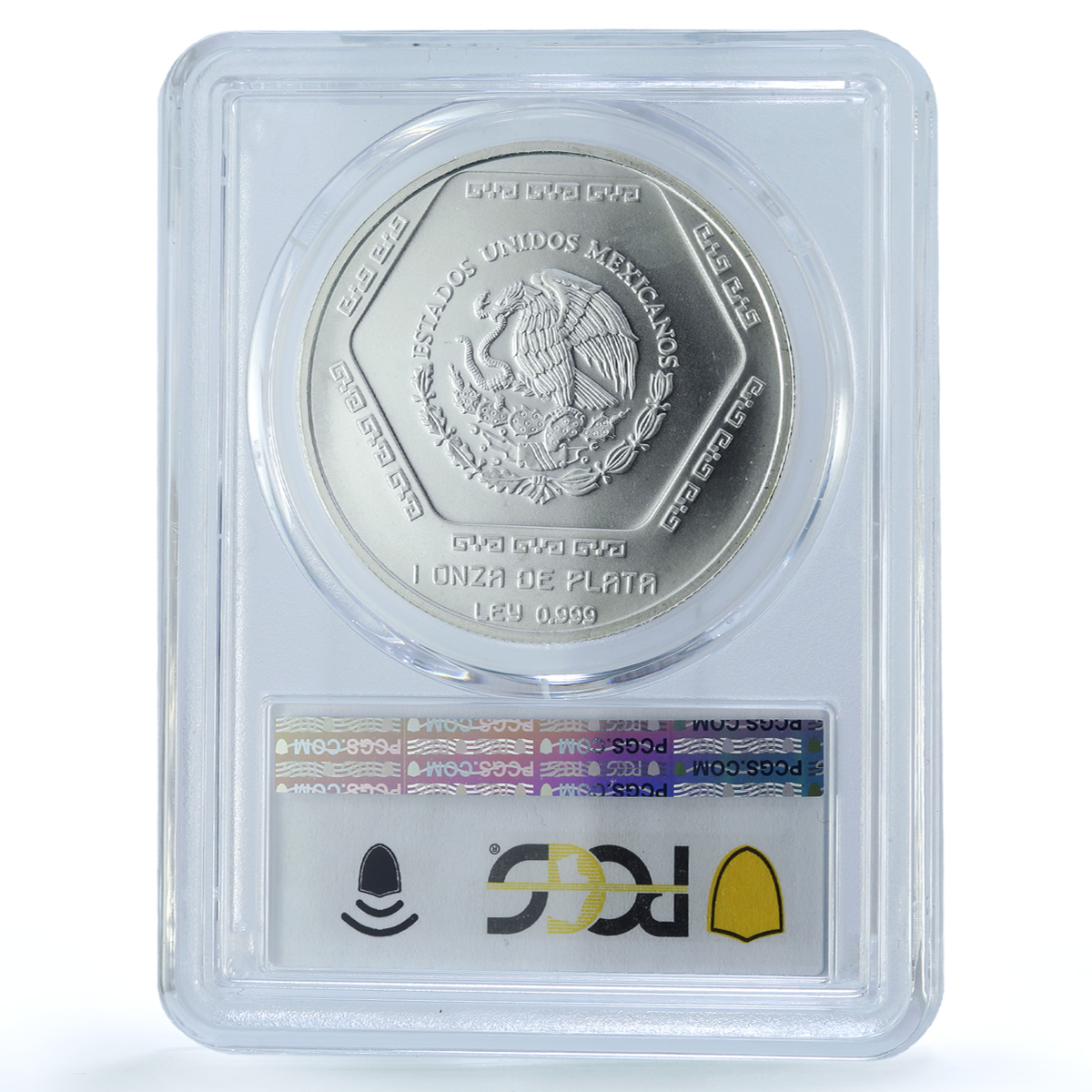 Mexico 5 pesos Lapida Tumba KM-575 Precolombina Maya MS 67 PCGS silver coin 1994