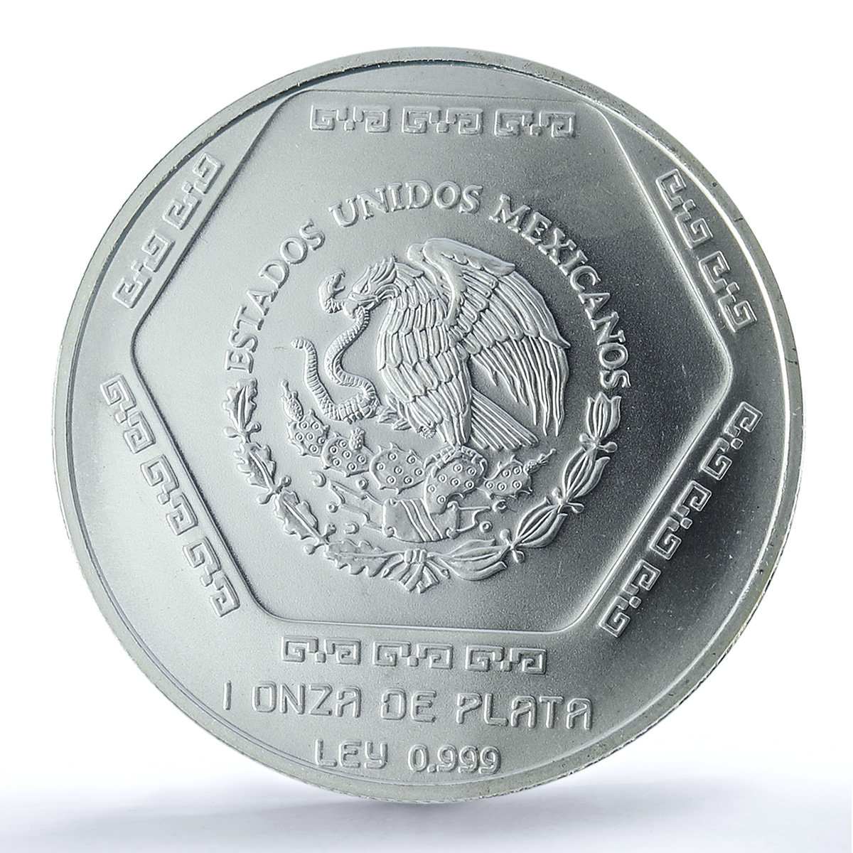 Mexico 5 pesos Lapida Tumba KM-575 Precolombina Maya MS 67 PCGS silver coin 1994