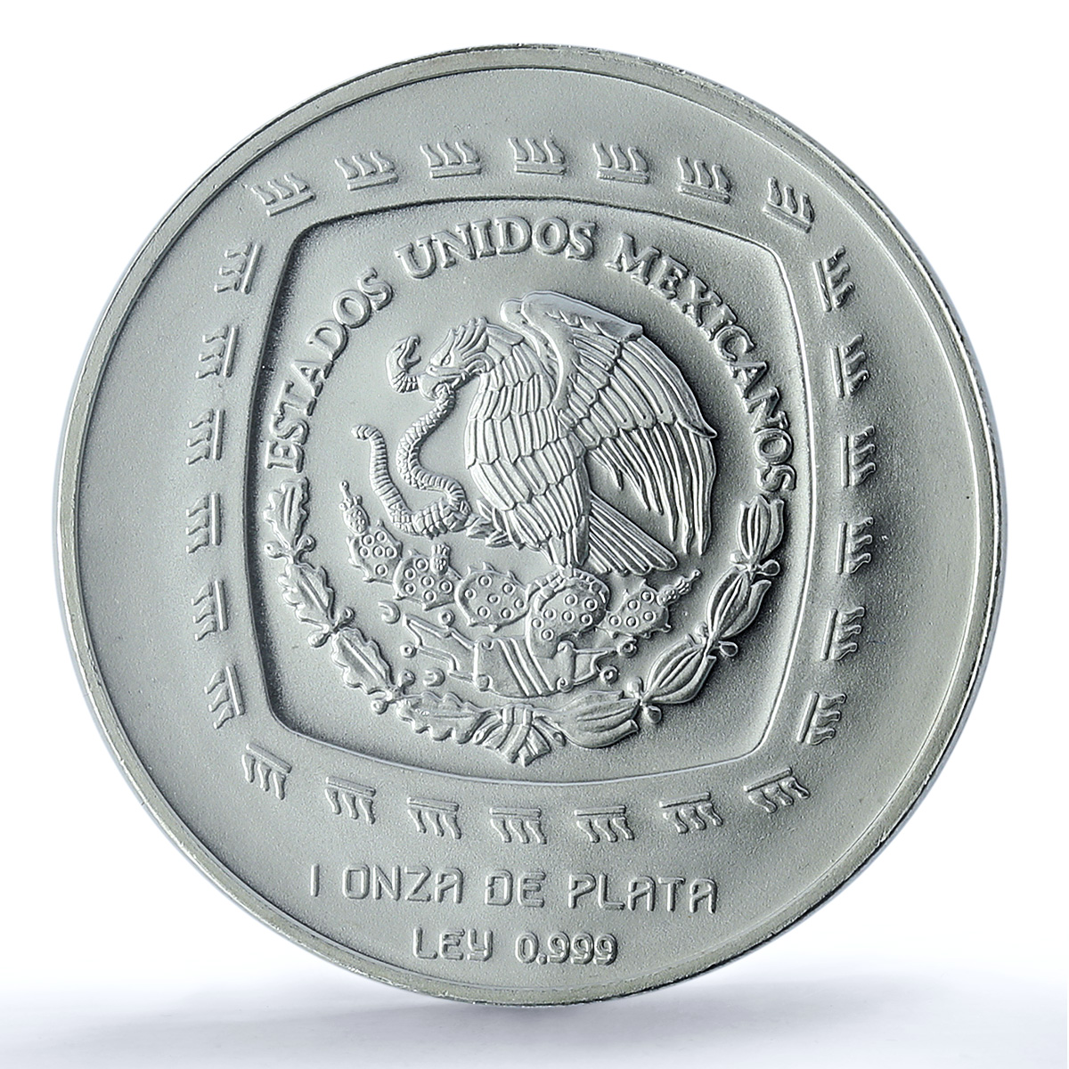 Mexico 5 pesos Senor De Las Limas KM-595 Precolombina MS67 PCGS silver coin 1998