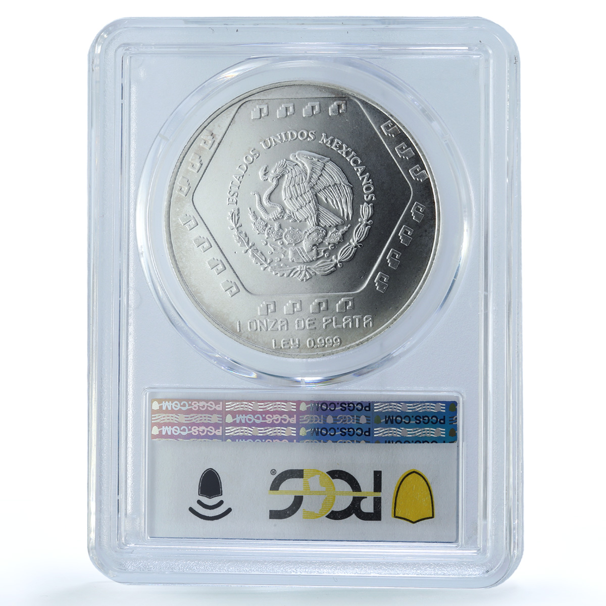 Mexico 5 pesos Dintel 26 KM-578 Precolombina Maya MS 67 PCGS silver coin 1994