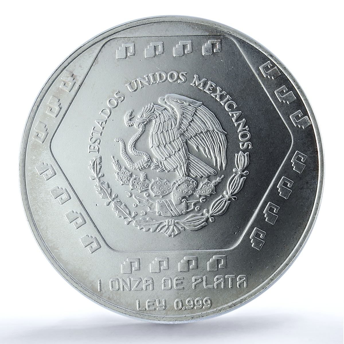 Mexico 5 pesos Dintel 26 KM-578 Precolombina Maya MS 67 PCGS silver coin 1994
