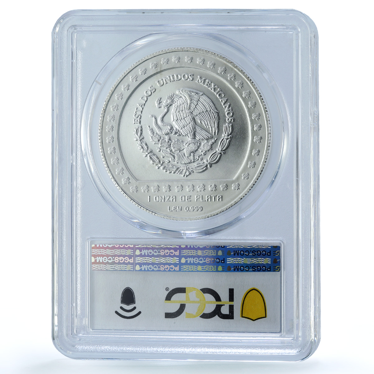 Mexico 5 pesos Xochipilli KM-647 Precolombina Aztec MS 67 PCGS silver coin 1993