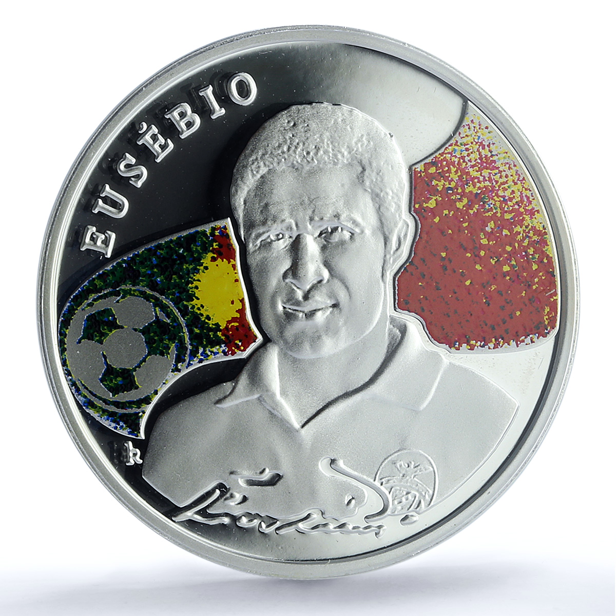 Armenia 100 dram Eusebio KM-183 Kings of Football PR 68 PCGS silver coin 2008