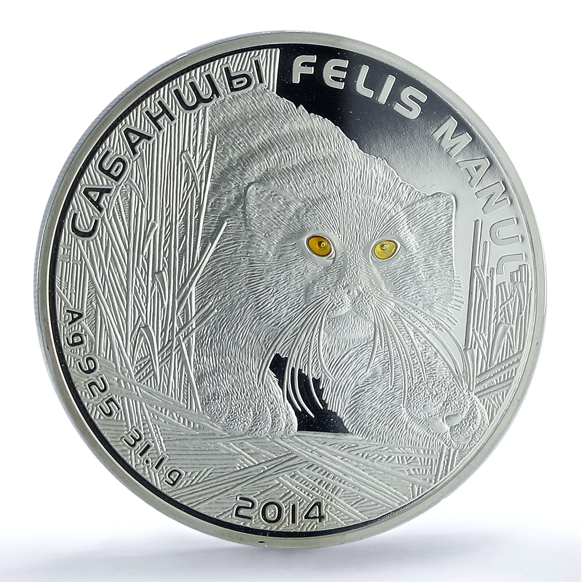 Kazakhstan 500 tenge Manul Pallas KM-288 Fauna Cat PR 69 PCGS silver coin 2014 Kazakhstan 500 tenge Manul Pallas KM-288 Fauna Cat PR 69 PCGS silver coin 2014