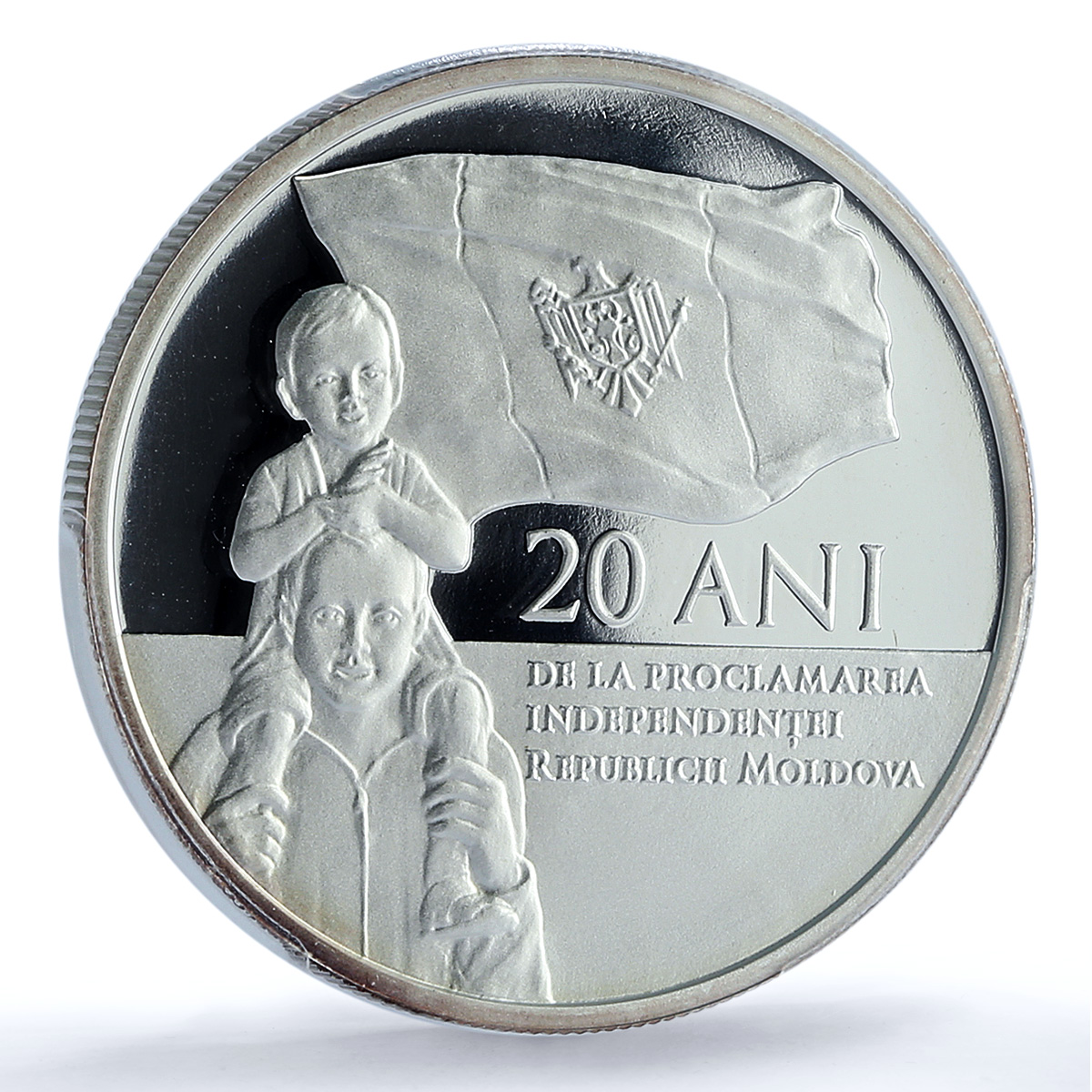 Moldova 100 lei Independence KM-63 Child Flag PR 70 PCGS silver coin 2011 Moldova 100 lei Independence KM-63 Child Flag PR 70 PCGS silver coin 2011