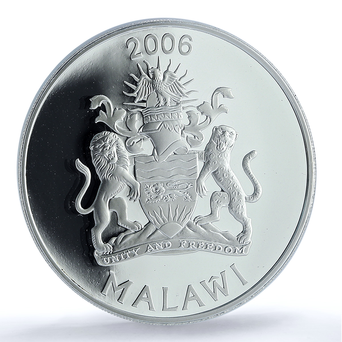 Malawi 5 kwacha Great Sphinx Gilt Jorney Africa Egypt PR70 PCGS silver coin 2006