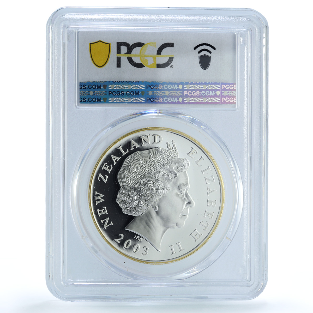 New Zealand 1 dollar One Ring Gilt KM-141a Lord of Rings PR 69 PCGS Ag coin 2003 New Zealand 1 dollar One Ring Gilt KM-141a Lord of Rings PR 69 PCGS Ag coin 2003