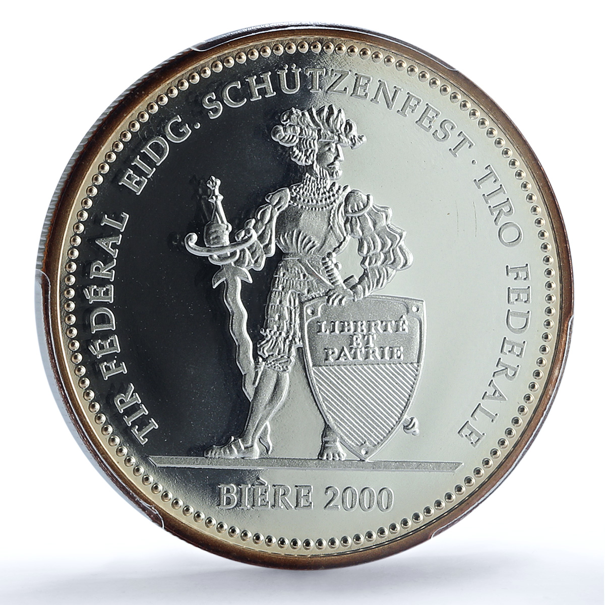 Switzerland 50 francs Biere Shooting Festival H-62 PR 69 PCGS silver coin 2000