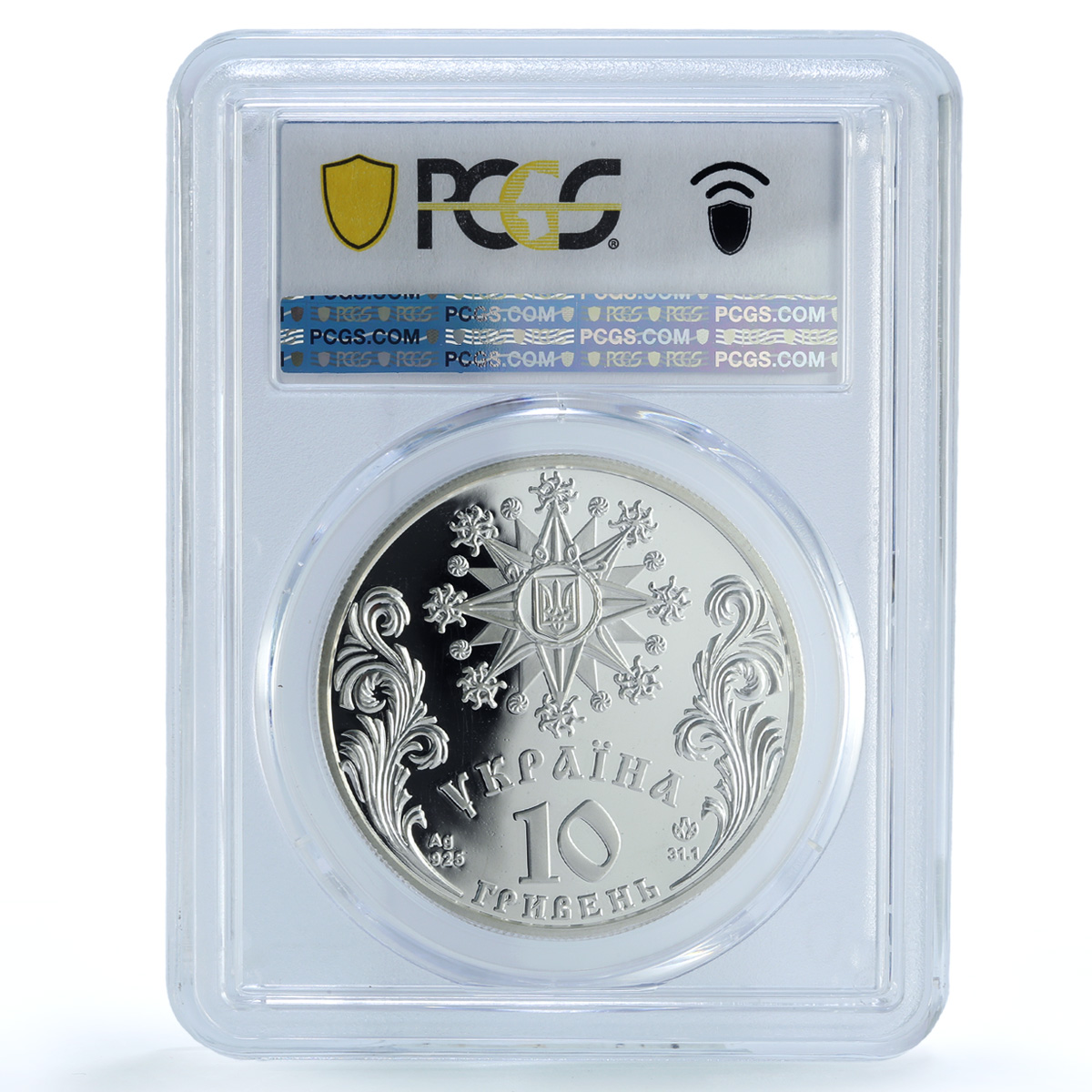 Ukraine 10 hryvnias Christmas KM-164 Religion Holiday PR68 PCGS silver coin 2002 Ukraine 10 hryvnias Christmas KM-164 Religion Holiday PR68 PCGS silver coin 2002