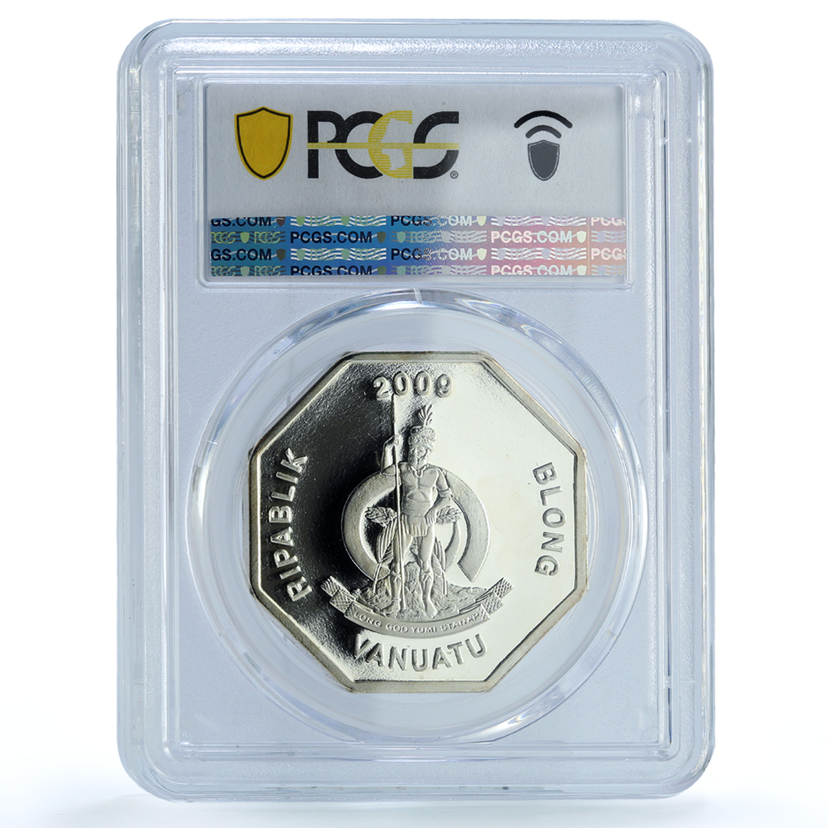 Vanuatu 200 vatu Reserve Bank Gilt KM-77 Building PR 69 PCGS CuNi coin 2009