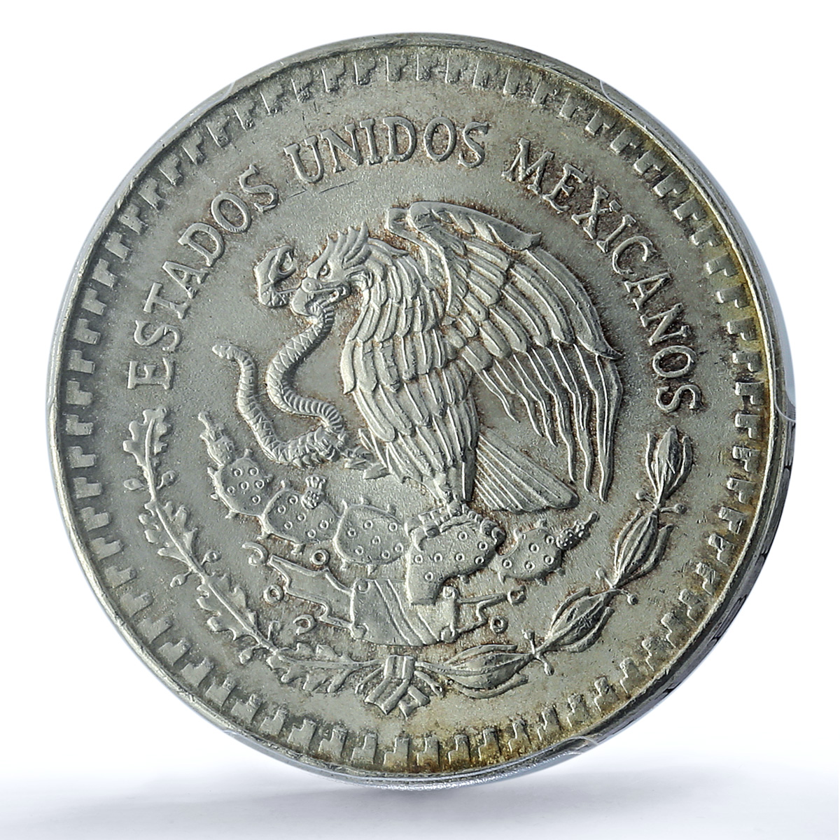 Mexico 1 onza Libertad Type 1 PLATA PURA KM-494.1 UNC PCGS silver coin 1987 Mexico 1 onza Libertad Type 1 PLATA PURA KM-494.1 UNC PCGS silver coin 1987