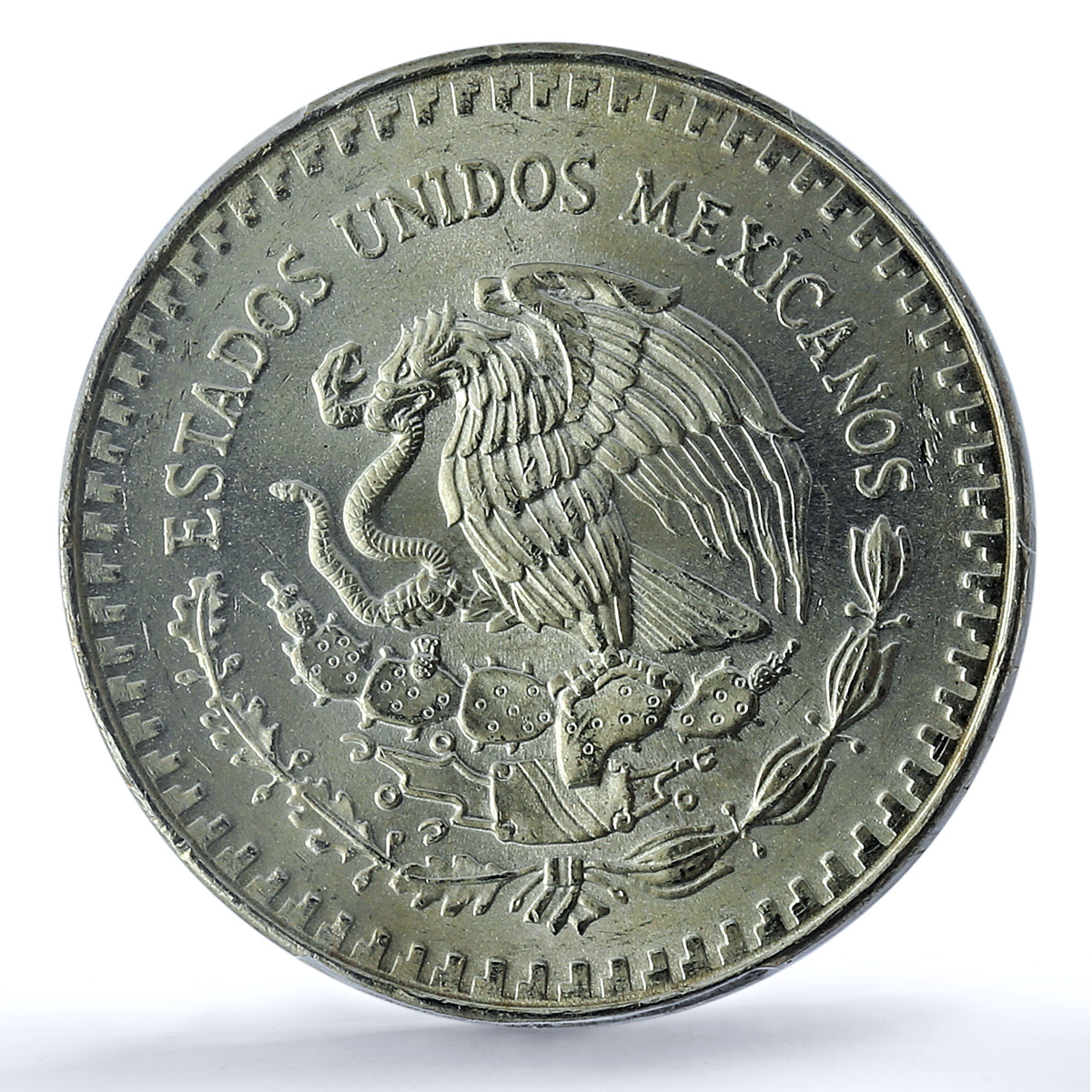 Mexico 1 onza Libertad Type 1 PLATA PURA KM-494.1 MS 65 PCGS silver coin 1987 Mexico 1 onza Libertad Type 1 PLATA PURA KM-494.1 MS 65 PCGS silver coin 1987