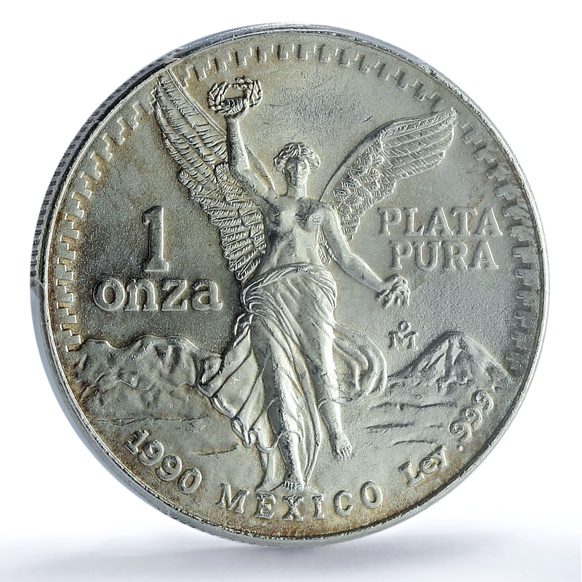 Mexico 1 onza Libertad Angel of Independence KM-494.2 MS67 PCGS silver coin 1990 Mexico 1 onza Libertad Angel of Independence KM-494.2 MS67 PCGS silver coin 1990