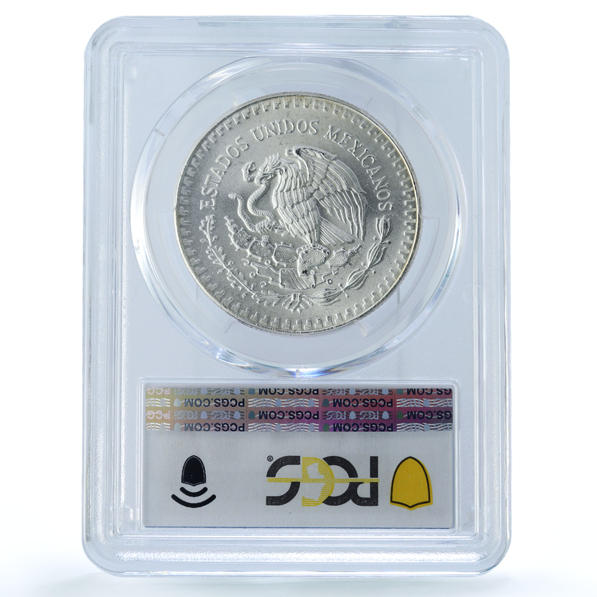 Mexico 1 onza Libertad Angel of Independence KM-494.2 MS65 PCGS silver coin 1990