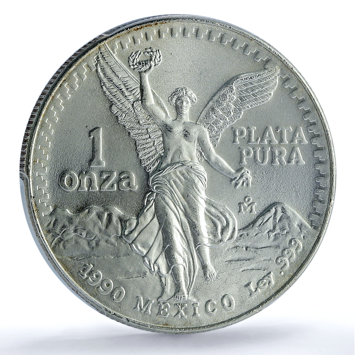 Mexico 1 onza Libertad Angel of Independence KM-494.2 MS68 PCGS silver coin 1990 Mexico 1 onza Libertad Angel of Independence KM-494.2 MS68 PCGS silver coin 1990