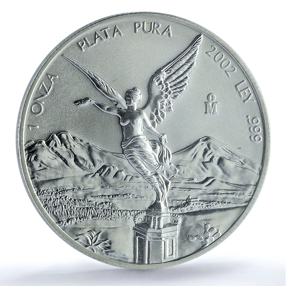 Mexico 1 onza Libertad Angel of Independence KM-639 MS 67 PCGS silver coin 2002 Mexico 1 onza Libertad Angel of Independence KM-639 MS 67 PCGS silver coin 2002