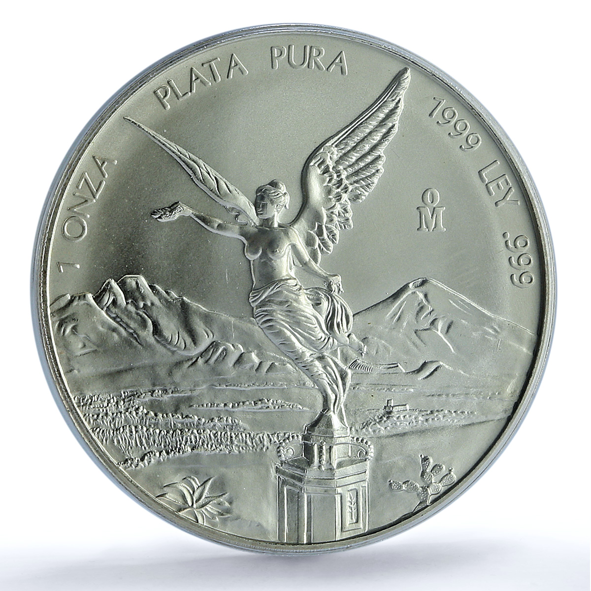 Mexico 1 onza Libertad Angel of Independence KM-613 MS 69 PCGS silver coin 1999
