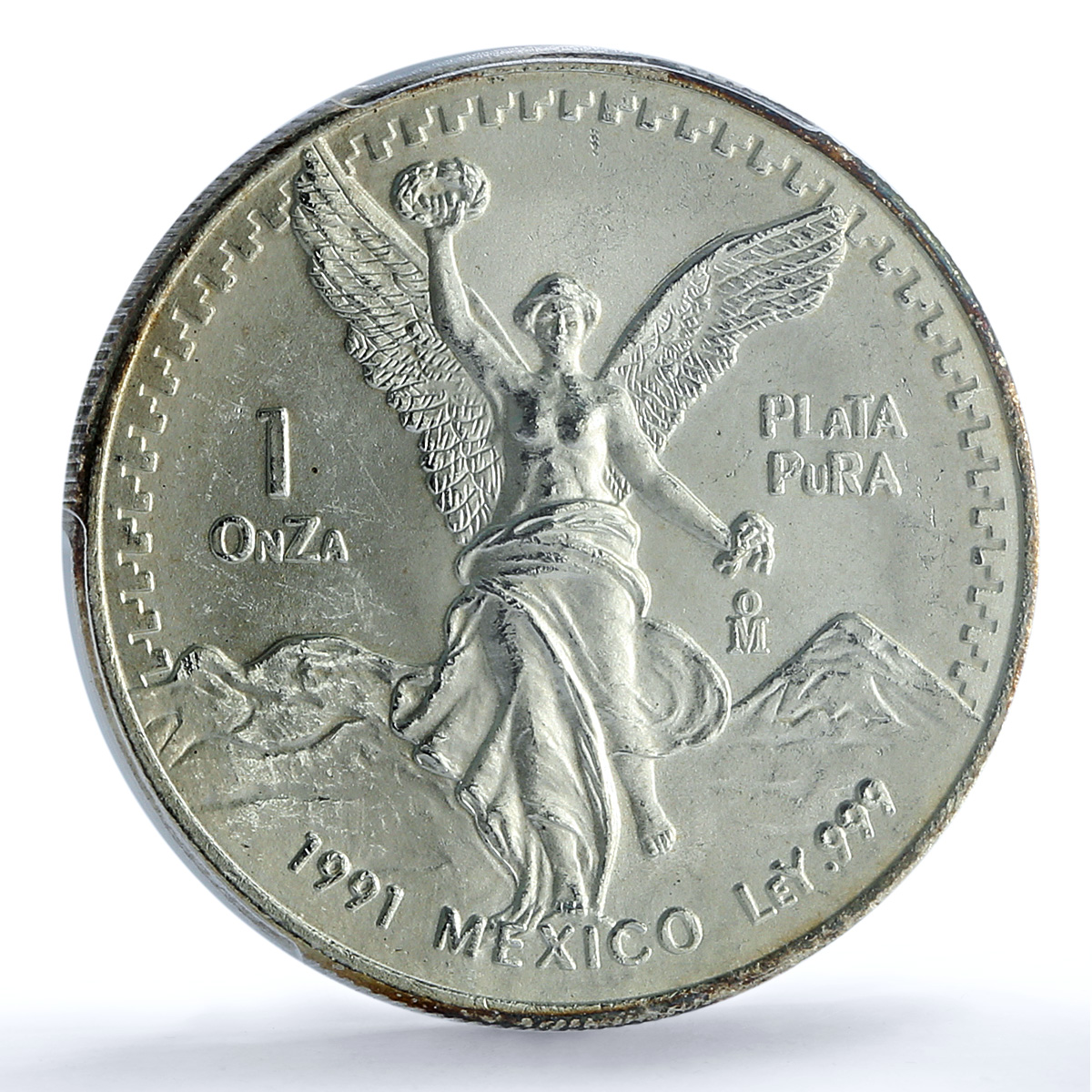 Mexico 1 onza Libertad Type 2 PLaTA PuRA KM-494.3 MS 64 PCGS silver coin 1991 Mexico 1 onza Libertad Type 2 PLaTA PuRA KM-494.3 MS 64 PCGS silver coin 1991
